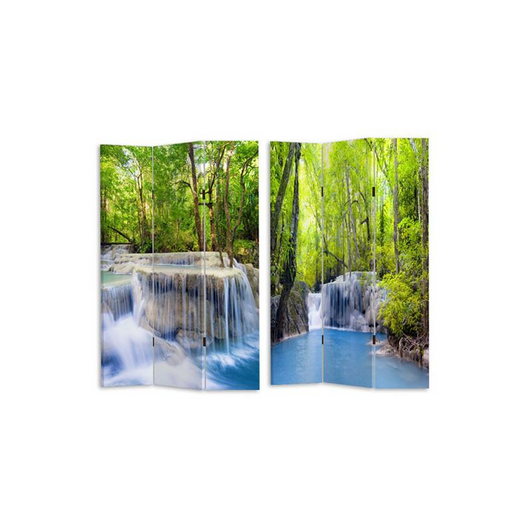 Paravento stampa 3 ante cascata cm 120,6x2,5h180