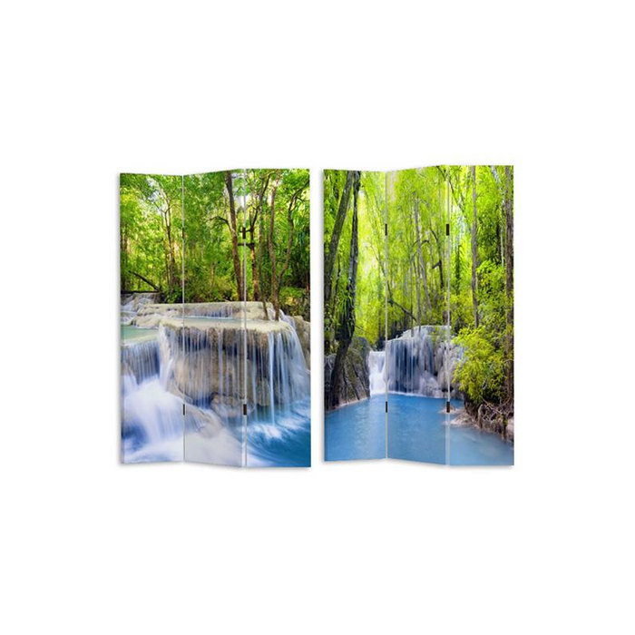 Paravento stampa 3 ante cascata cm 120,6x2,5h180