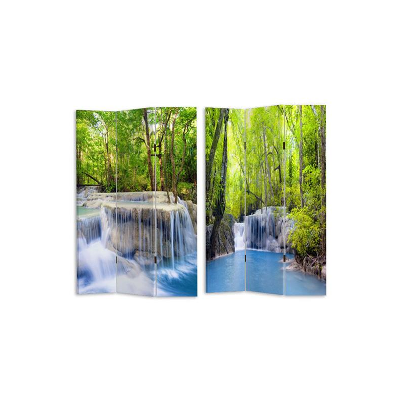 Paravento stampa 3 ante cascata cm 120,6x2,5h180