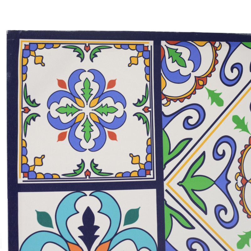 Paravento stampa 3 ante maioliche cm 120,6x2,5h180