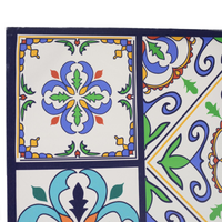 Paravento stampa 3 ante maioliche cm 120,6x2,5h180