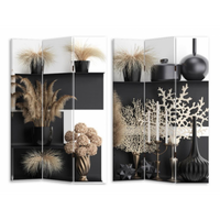 Paravento stampa 3 ante vasi cm 120,6x2,5h180