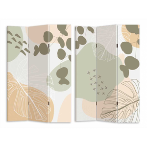 Paravento stampa multicolor 3 ante rettangolare cm 120,6x2,5h180