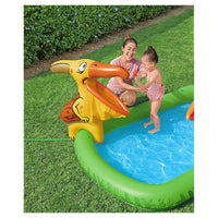 Trade Shop - Parco Giochi Acquatico Jurassic Splash Piscina Gonfiabile Da Esterno Per Bambini 53160 -