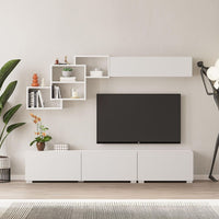 Parete attrezzata colore bianco Free 210x35x39H