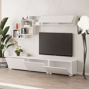 Parete attrezzata colore bianco Free 210x35x39H