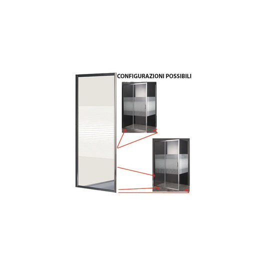 Parete doccia PVC Gardenia 70×190 cm trasparente – Brixo