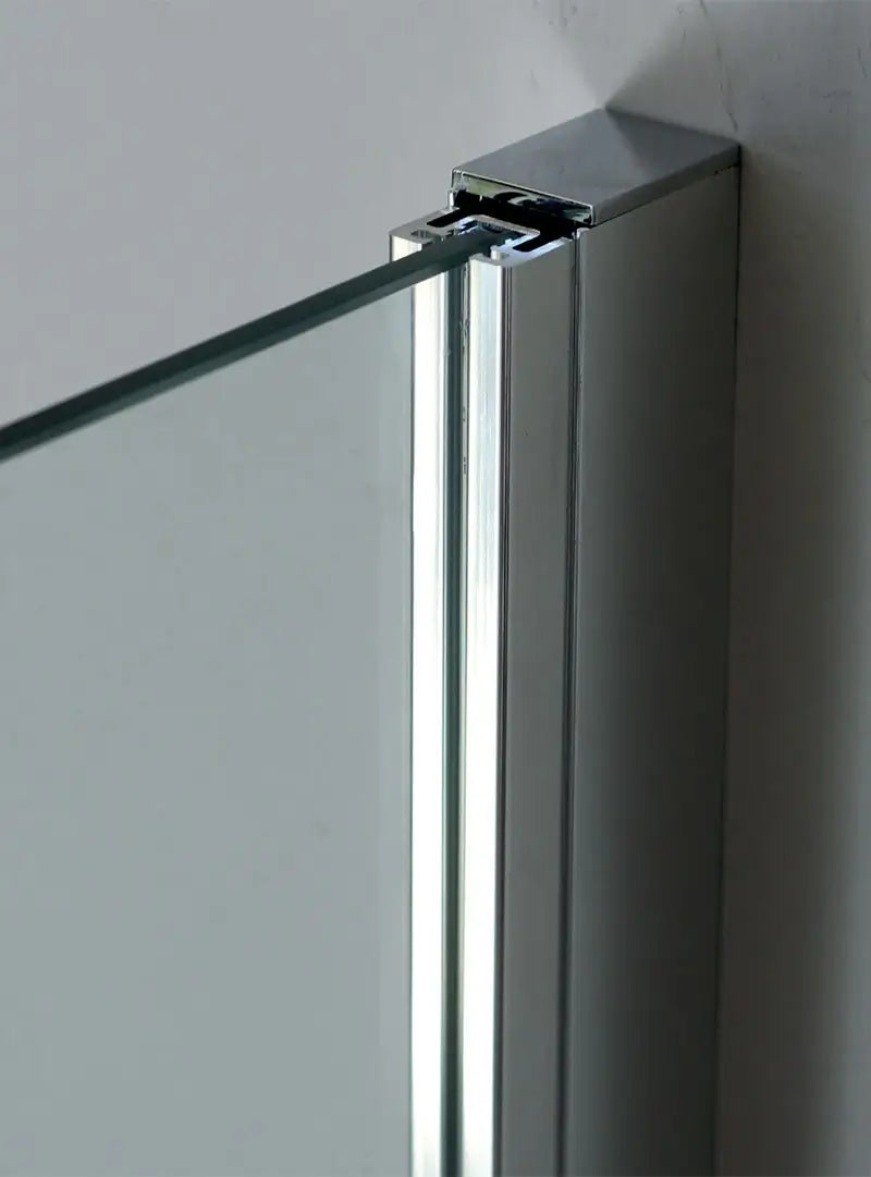 Parete Doccia Walk In H200 Anticalcare 8mm Trasparente Profili Grafite - 80 cm