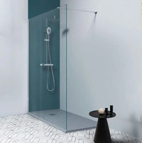 Parete Doccia Walk In H200 Anticalcare 8mm Trasparente - 100 cm