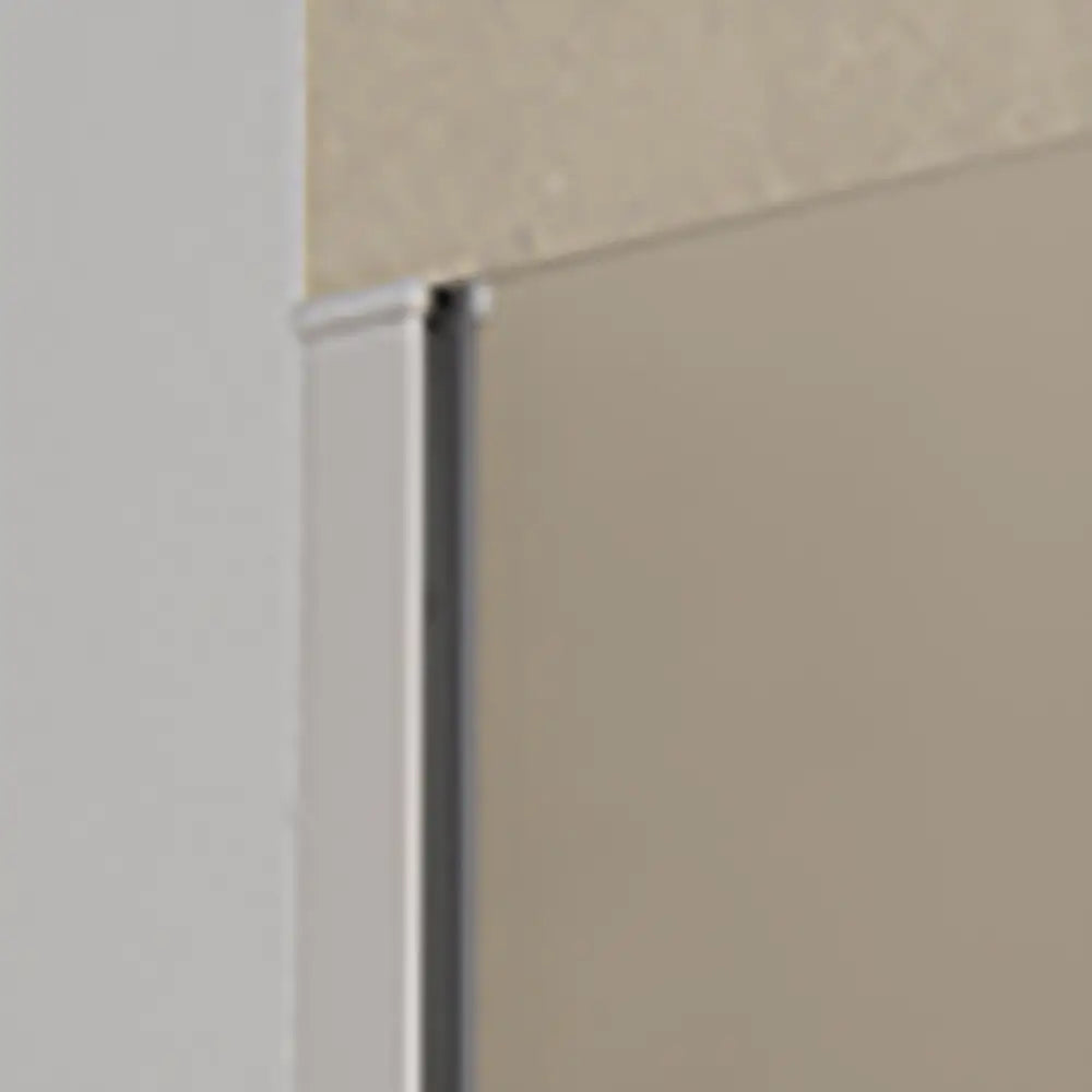 Doccia walk-in 140cm + anta 30cm vetro 8mm opaco profili cromo | Keros