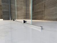 Parete Doccia Walk-In Scorrevole Trasparente 8mm H195cm - 100 cm