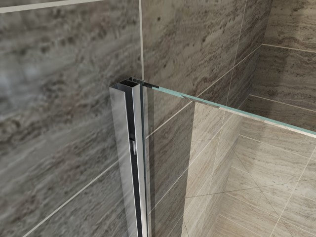 Parete Doccia Walk-In Scorrevole Trasparente 8mm H195cm - 100 cm