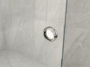 Parete Doccia Walk-In Scorrevole Trasparente 8mm H195cm - 160 cm