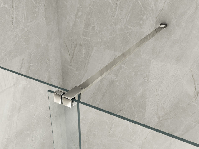 Parete Doccia Walk-In Scorrevole Trasparente 8mm H195cm - 120 cm