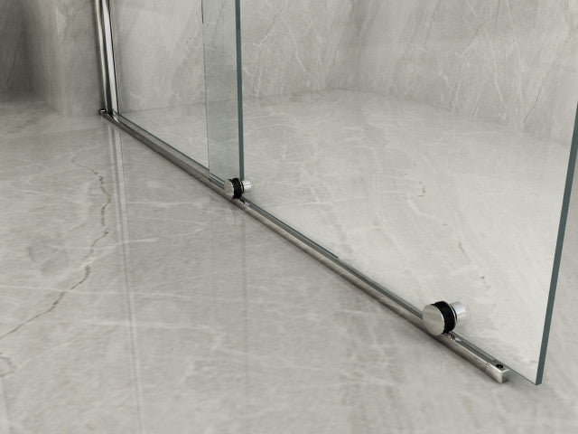 Parete Doccia Walk-In Scorrevole Trasparente 8mm H195cm - 180 cm