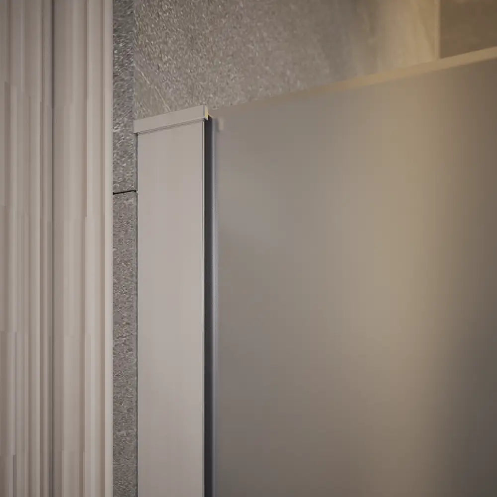 Doccia walk-in 100cm vetro temperato anticalcare 10mm opaco profili cromati | Naxos
