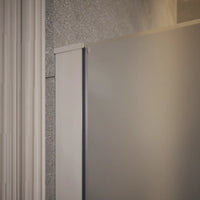 Doccia walk-in 140cm vetro temperato anticalcare 10mm opaco profili cromati | Naxos