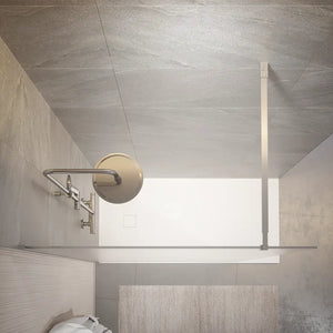 Doccia walk-in 110cm vetro temperato anticalcare 10mm opaco profili cromati | Naxos