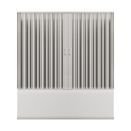 Sopra vasca in pvc con ingresso centrale due ante, misura 150