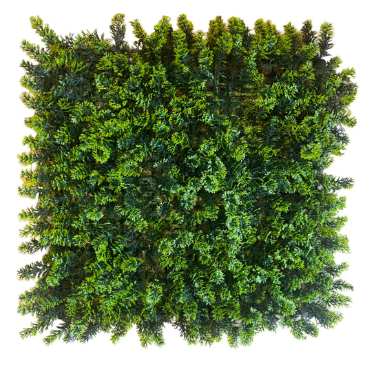 Pannelli Verde Verticale 50×50 cm Ultra-realistici e folti, per interno/esterno CIPRESSO - Eternal Parquet