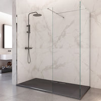 Box doccia due lati con ingresso libero 8mm anticalcare, misura 110x130