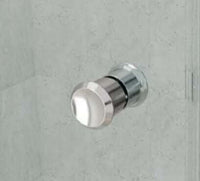 Parete Walkin H200cm Trasparente 6mm Stile Industrial - 139 cm