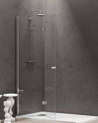 Parete Walkin H200cm Trasparente 6mm Stile Industrial - 119 cm