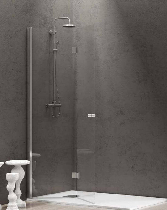 Parete Walkin H200cm Trasparente 6mm Stile Industrial - 119 cm