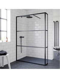 Box doccia walk-in con aletta fissa GRID 402 RIHO 140x200 cm