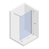 Parete doccia walk-in NOVIK 400 RIHO 90x200 cm