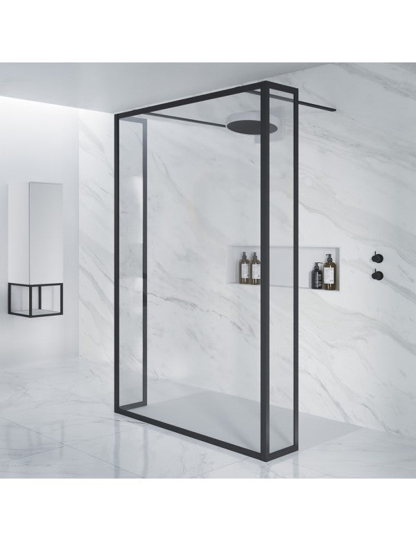 Parete doccia walk-in italiana LUCID 404 RIHO 120x30x200 cm