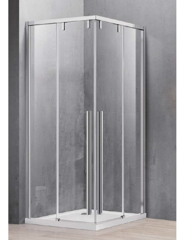 Parete doccia scorrevole SANTORINI 100 profilo cromato 70 x200cm