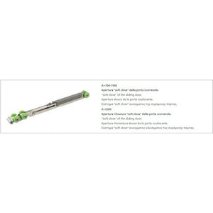 Parete doccia scorrevole SANTORINI 100 profilo oro 110 x200cm