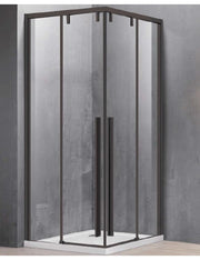 Parete doccia scorrevole SANTORINI 100 profilo nero 70 x200cm