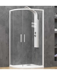 EFE 200 BIANCO Box doccia 1/4 cerchio 80x80 H. 190 cm