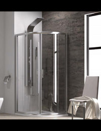 Pareti doccia 1/4 cerchio FLORA 200 90x90 x190 cm