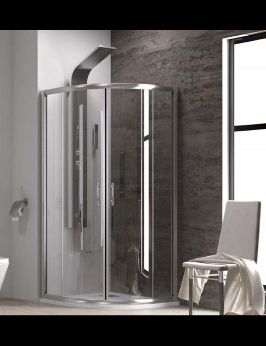 Pareti doccia 1/4 cerchio FLORA 200 90x90 x190 cm