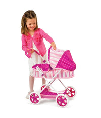 Passeggino Carrozzina Bambole Amore Mio Country Con Cappottina E Copertina         
