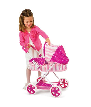 Passeggino Carrozzina Bambole Amore Mio Country Con Cappottina E Copertina         