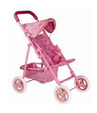 Passeggino Carrozzina Per Bambole Rosa Con Orsetti Gioco Giocattolo Per Bambine         
