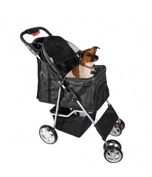 Passeggino Per Cani Cane Pieghevole Buggy Trasportino Con Zip Traspirante Lavabile         