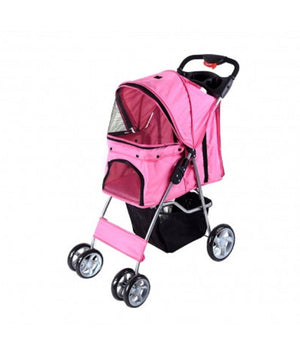 Passeggino Per Cani Cane Pieghevole Buggy Trasportino Con Zip Traspirante Lavabile         