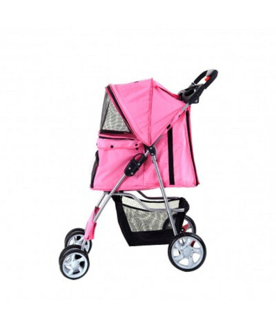 Passeggino Per Cani Cane Pieghevole Buggy Trasportino Con Zip Traspirante Lavabile         