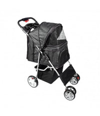 Passeggino Per Cani Cane Pieghevole Buggy Trasportino Con Zip Traspirante Lavabile         