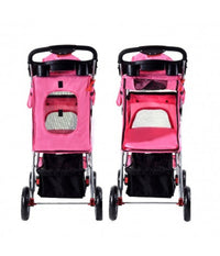 Passeggino Per Cani Cane Pieghevole Buggy Trasportino Con Zip Traspirante Lavabile         