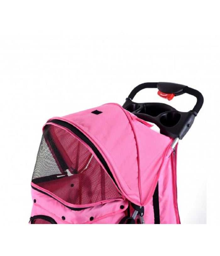 Passeggino Per Cani Cane Pieghevole Buggy Trasportino Con Zip Traspirante Lavabile         