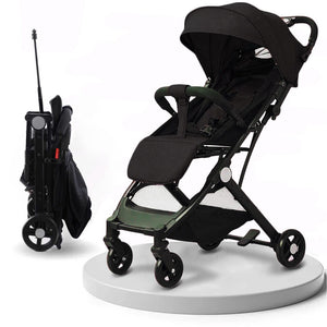 Passeggino Wizy Easy Ultra Leggero Chiusura Facilitata Salvaspazio Portata 15 kg-Nero