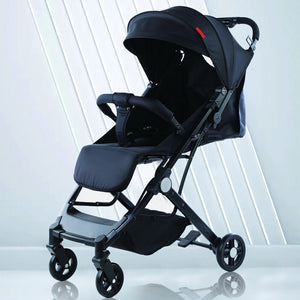 Passeggino Wizy Easy Ultra Leggero Chiusura Facilitata Salvaspazio Portata 15 kg-Nero