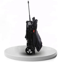 Passeggino Wizy Easy Ultra Leggero Chiusura Facilitata Salvaspazio Portata 15 kg-Nero