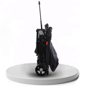 Passeggino Wizy Easy Ultra Leggero Chiusura Facilitata Salvaspazio Portata 15 kg-Nero